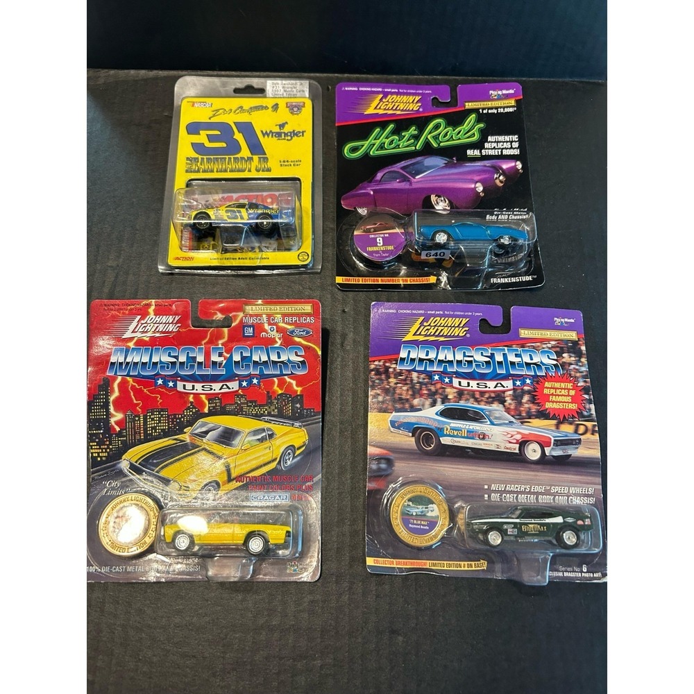 Lot Of 4 NIP 1:64 Diecast 3 Johnny Lightning 1 Nascar